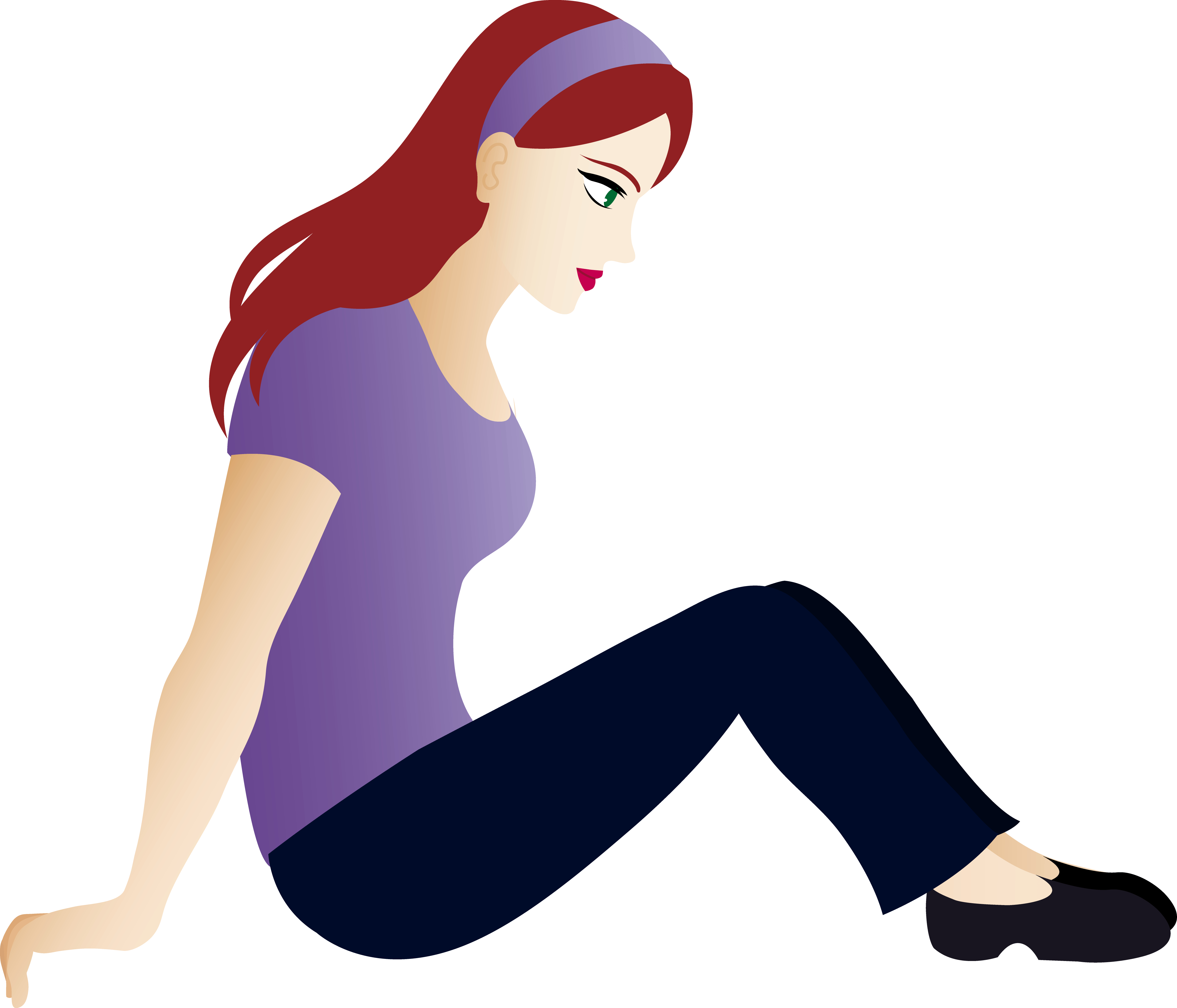 5009x4289 Lady Fishing Cliparts