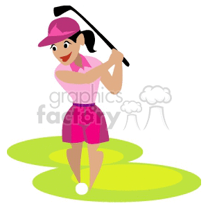 300x300 Royalty Free 1004golf004 169222 Clip Art Images, Illustrations