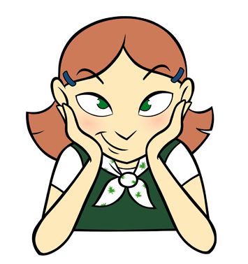355x378 Girl Guide Clip Art