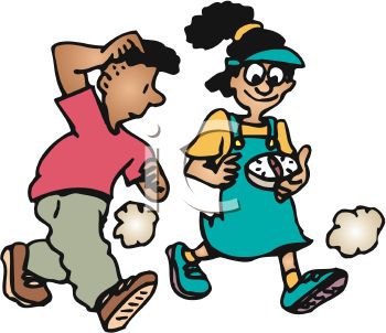 350x302 Boy And Girl Walking With A Compass To Guide Them