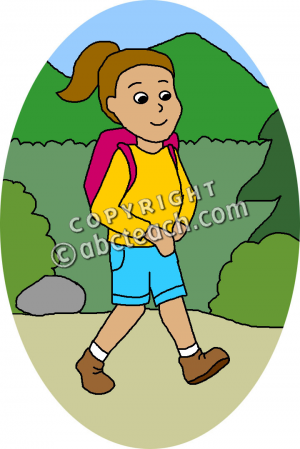 300x449 Hiking Clipart Nature Hike