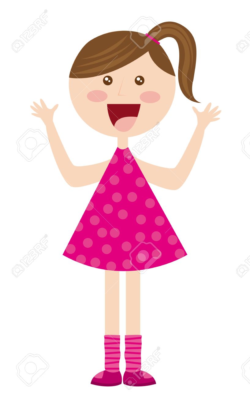 Girl In Dress Clipart | Free download on ClipArtMag