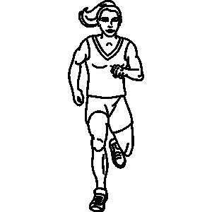 Girl Jogging Clipart | Free download on ClipArtMag