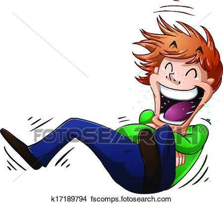 450x411 Clipart Of Guy Rolls On Floor Laughing K17189794