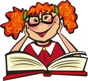 300x274 Girl Reading Laughing Clip Art Download