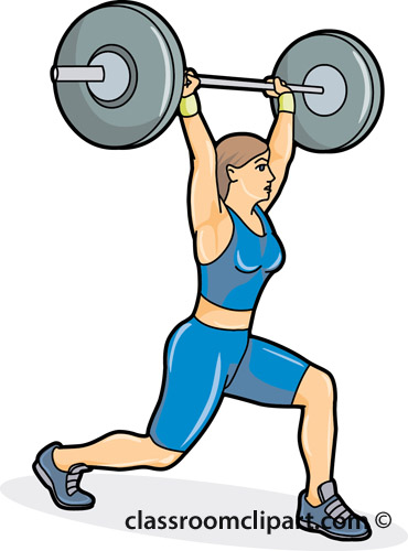 Girl Lifting Weights Clipart | Free download on ClipArtMag