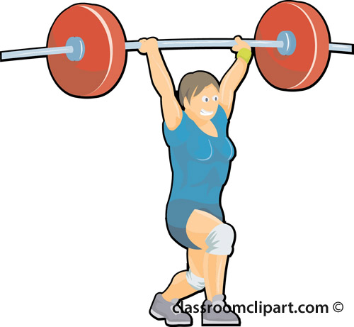 500x461 Weight Lifting Clipart