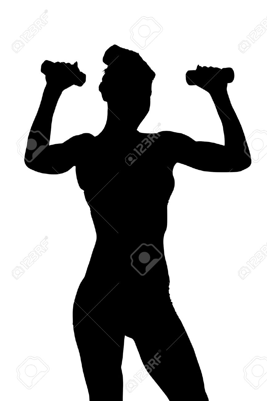 866x1300 Women Weight Lifting Silhouette Clip Art Cliparts