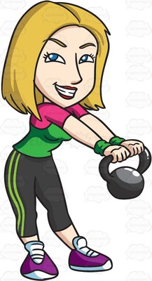 Girl Lifting Weights Clipart | Free download on ClipArtMag