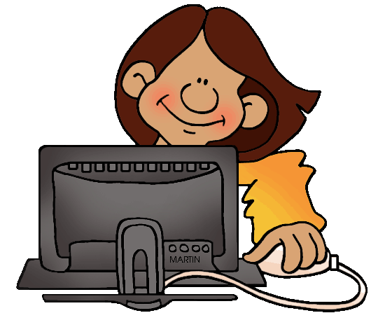 Girl On Computer Clipart | Free download on ClipArtMag