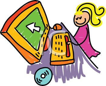 350x284 Smart Little Girl Using A Desktop Pc Computer