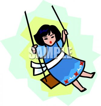 334x350 Girl Playing On A Swing