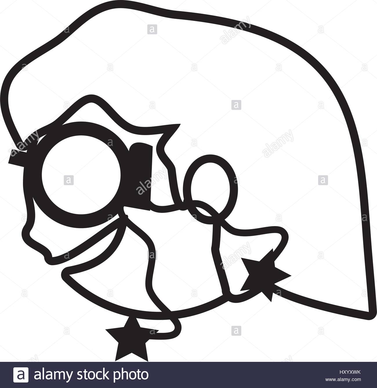 1300x1335 Face Girl Funny Glasses Outline Stock Vector Art Amp Illustration