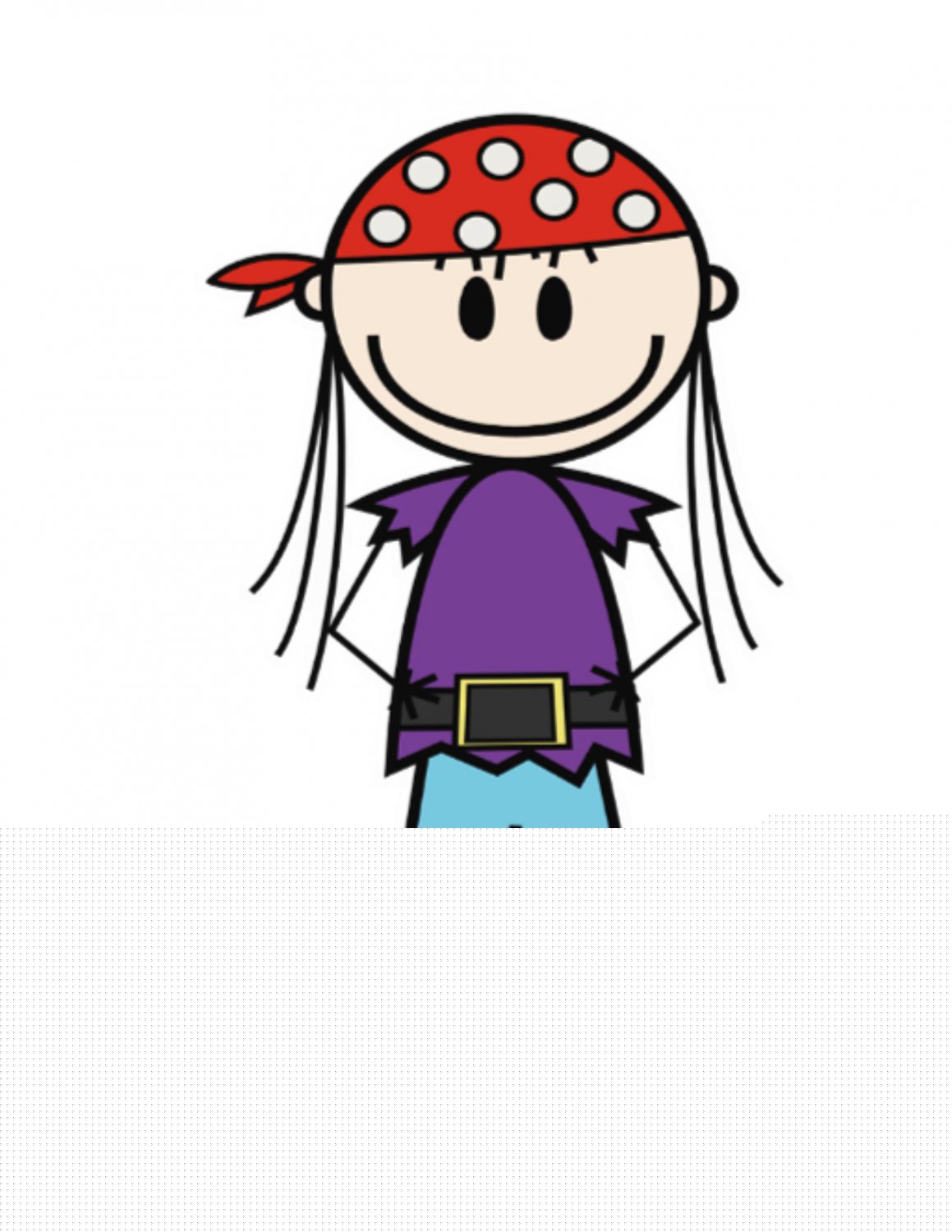 1159x1500 Free Girl Pirate Clipart Image