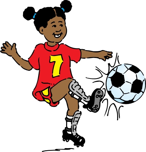 570x595 Girl Playing Soccer Clip Art Free Vector In Open Office Drawing
