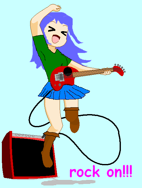 457x603 Cute Anime Guitar Girl By Georgiap247