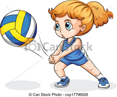 450x375 Girl Clipart Volleyball Player