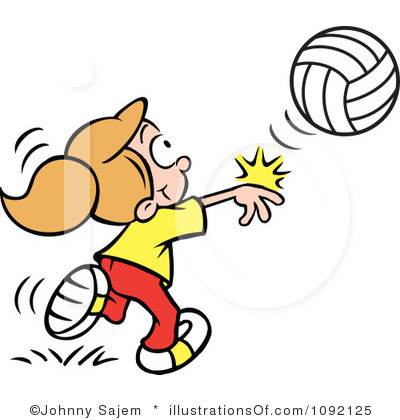 400x420 Free Clipart Girl Volleyball Player