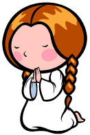 131x195 Girl Praying Clipart