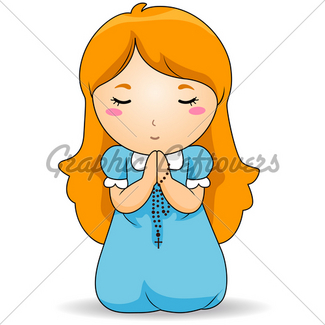 Girl Praying Clipart | Free download on ClipArtMag