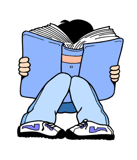 450x522 Student Thinking Girl Reading Clipart Clip Art Library
