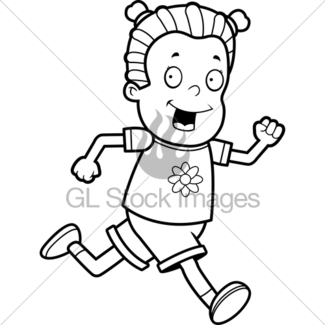 325x325 Girl Running Gl Stock Images