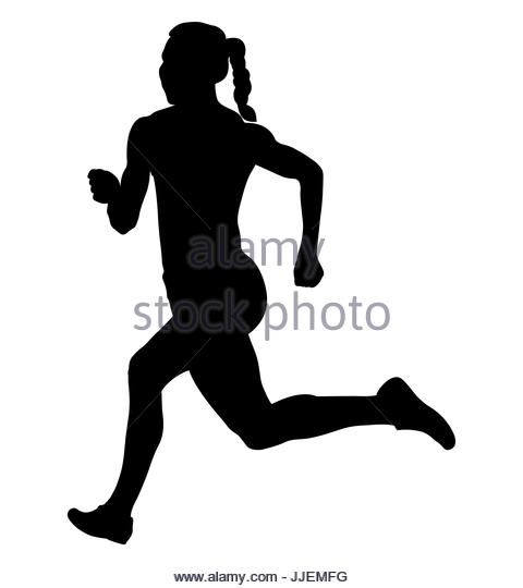 480x540 Silhouette Girl Running Black And White Stock Photos Amp Images