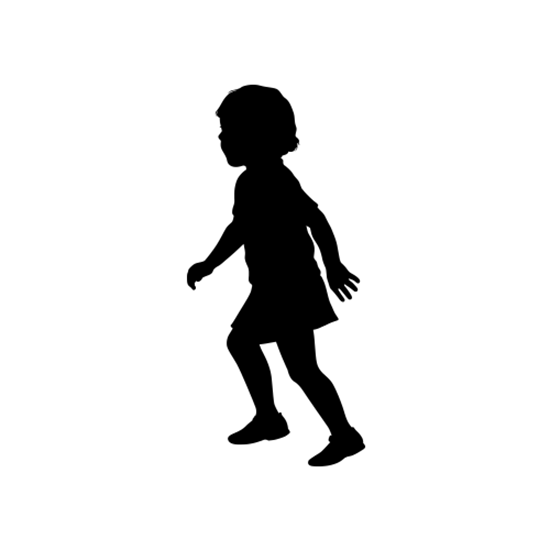 Girl Running Silhouette | Free download on ClipArtMag