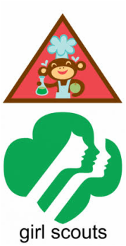 179x348 Home Scientist Girl Scouts Brownie Patch