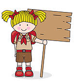 153x170 Girl Scout Clip Art