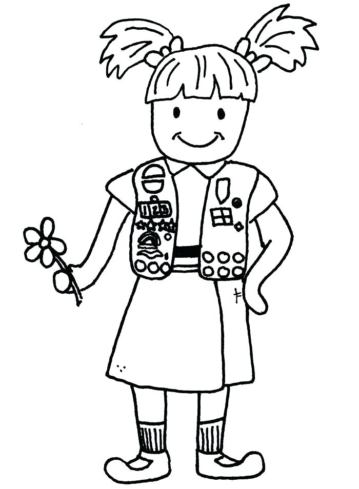 700x954 Daisy Girl Scout Promise Coloring Pages Thaypiniphone