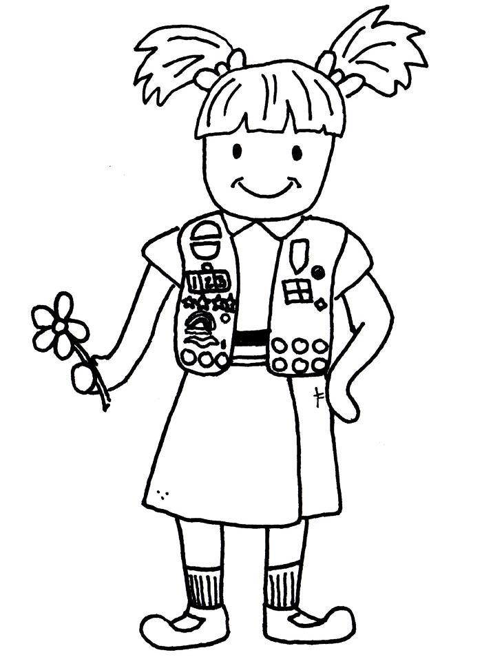 700x954 Brownie Girl Scout Coloring Pages Many Interesting Cliparts