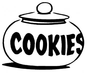 350x290 Cookie Sheet Black And White Clipart
