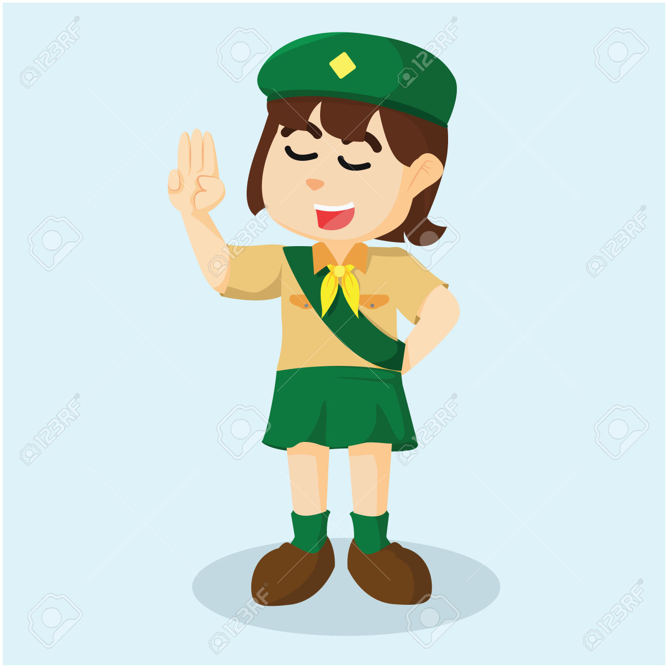 1300x1300 Girl Scout Sign Hand Clipart