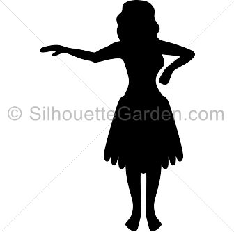 336x334 Hula Girl Silhouette Clip Art