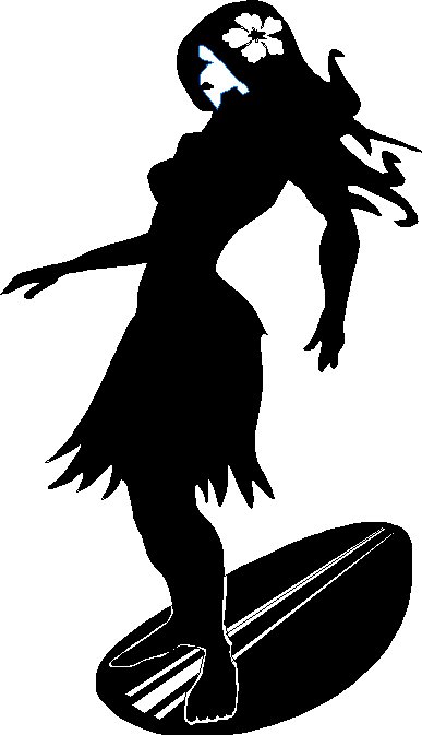387x673 Surfer Silhouette Girl Clip Art Cliparts