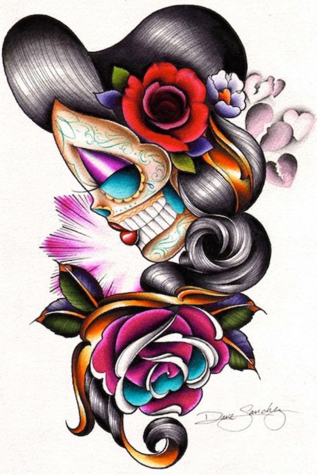 640x960 62 Best Sugar Skull Art Images Skull Art, A Tattoo