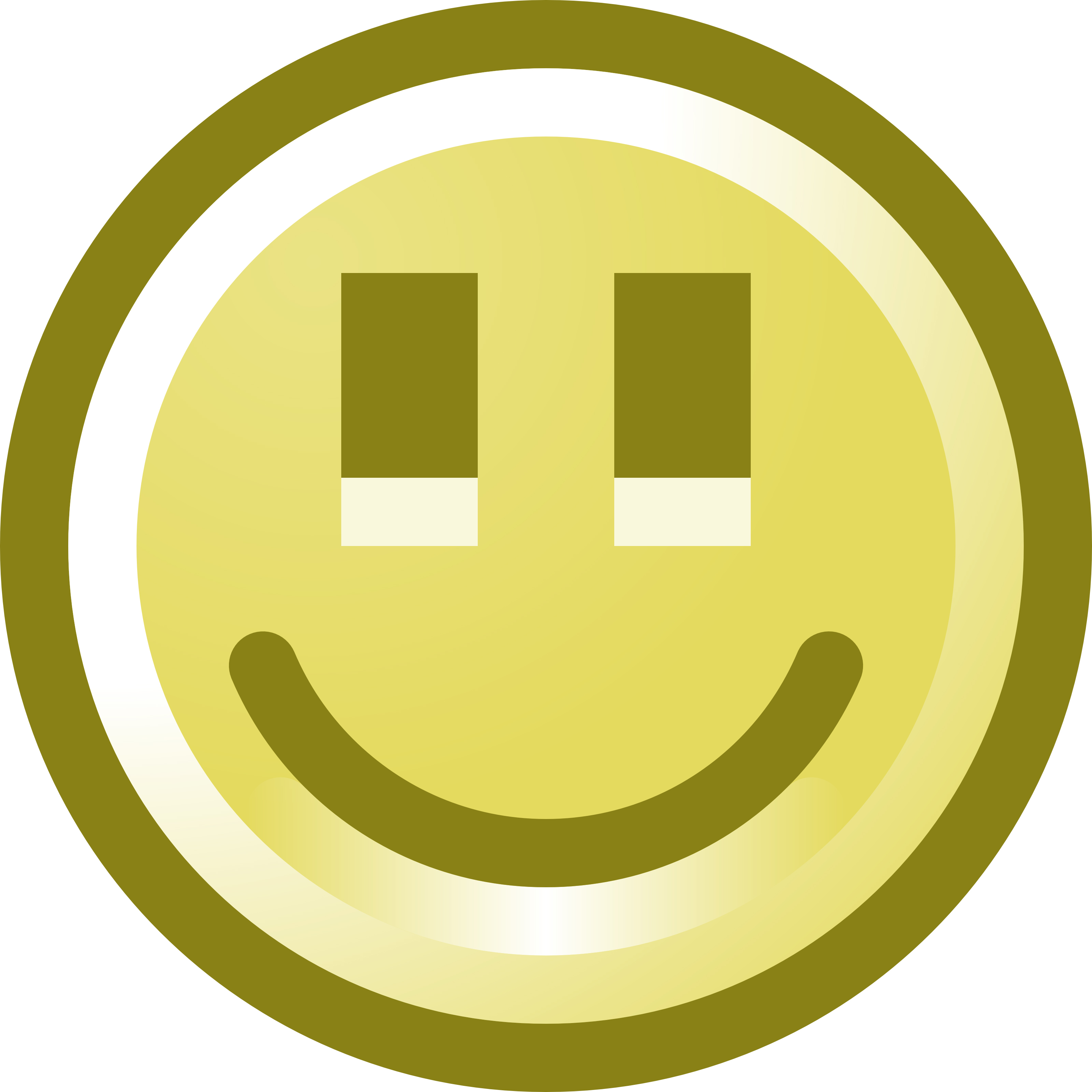 3200x3200 Smiling Smiley Face Clip Art Illustration