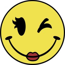 250x250 Happy Face Girl Clipart