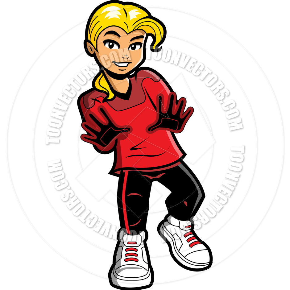 940x940 Girl Soccer Football Goalie By Kenny Kiernan Toon Vectors Eps