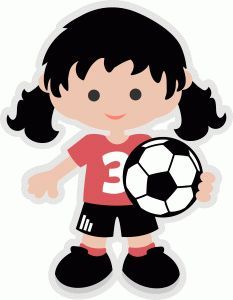 233x300 Little Girls Soccer Clipart Silhouette
