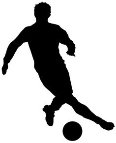236x291 Football (Soccer) Player With Ball, Isolated On White. Vector