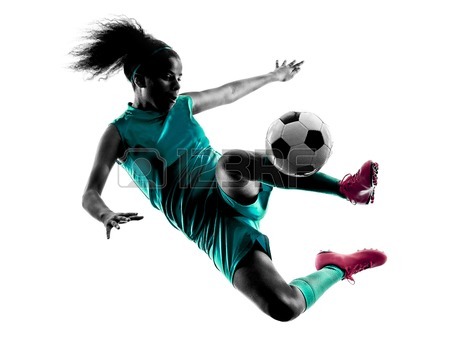 450x337 Girl Soccer Player Silhouette Stock Photos Amp Pictures. Royalty