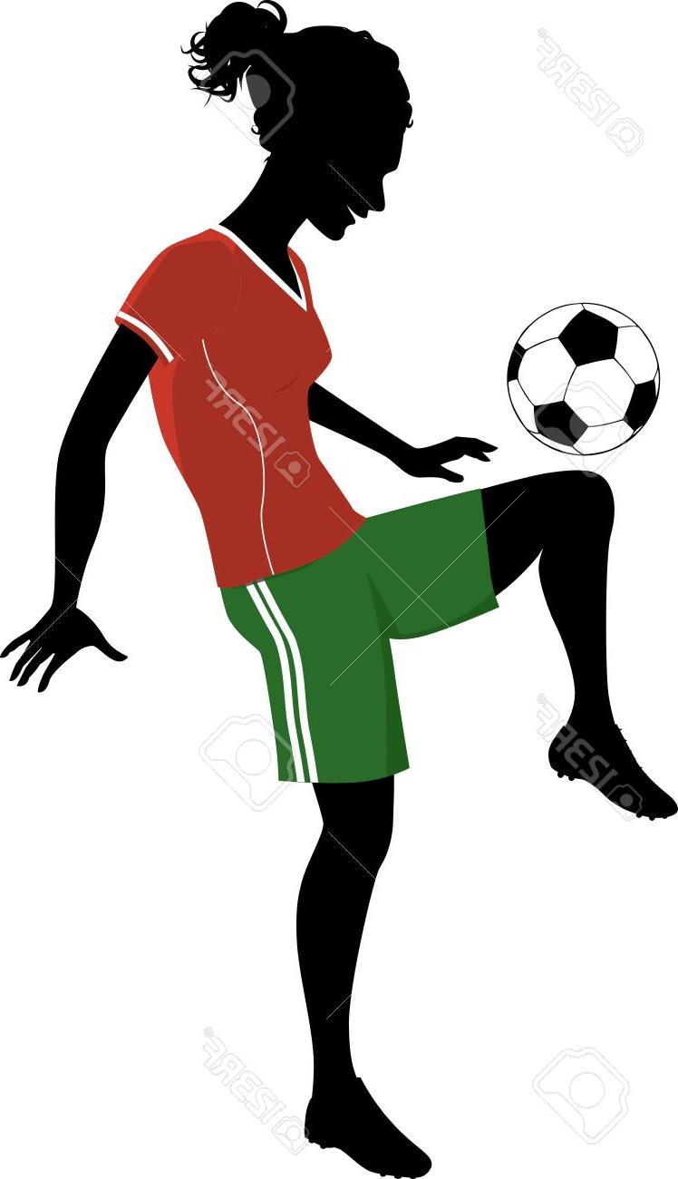 748x1300 Best Hd Silhouette Of Teenage Girl Playing Football Or Soccer