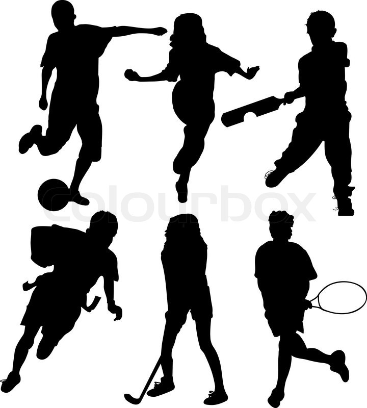 720x800 Soccer Players Silhouettes Of Kids