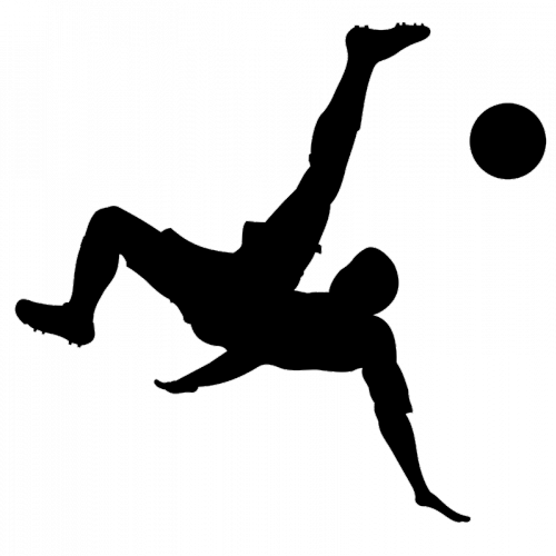 500x500 Soccer Silhouette Clipart