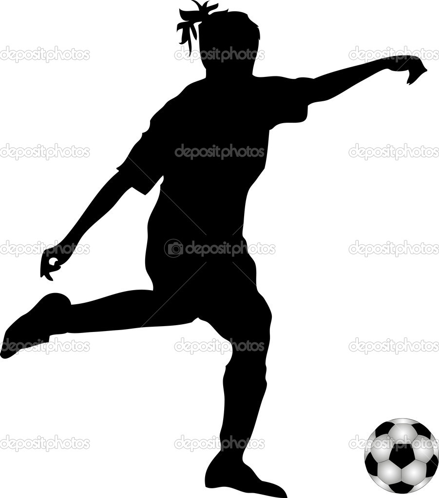 901x1023 Soccer Silhouette Clipart