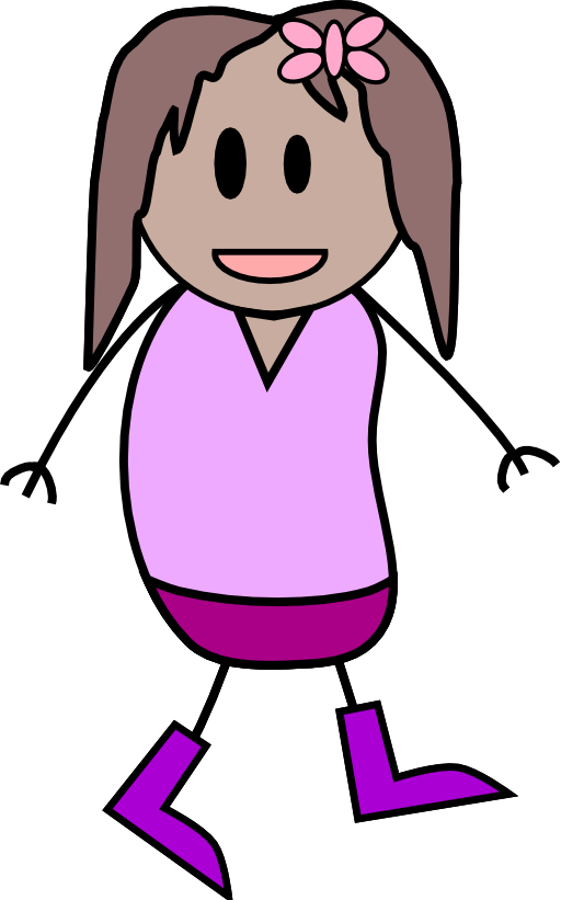 512x821 Girl Stick Figure Clipart Clipart Panda