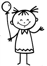 159x223 Stick Figure Kids Clipart Black And White