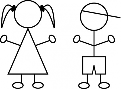 425x314 Girl Clipart Stick Figure Free Images 3